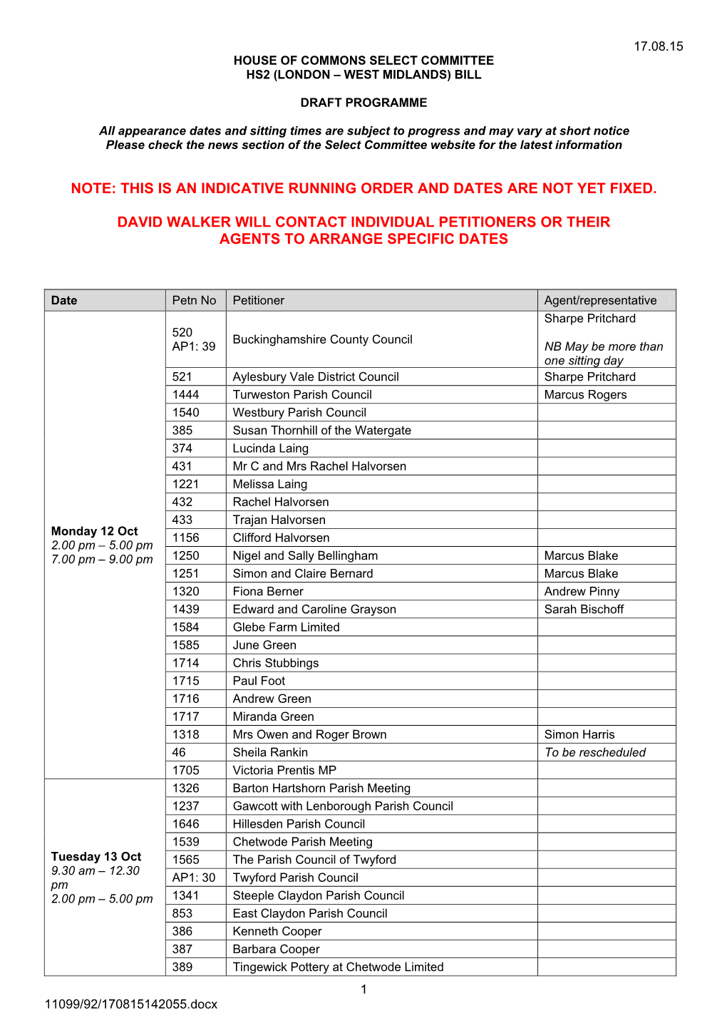 Oct Nov Programme for Publication