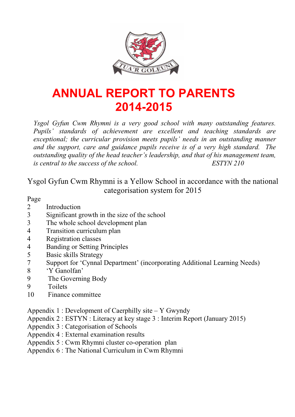 Annual Report 2014/2015 (PDF 583Kb)