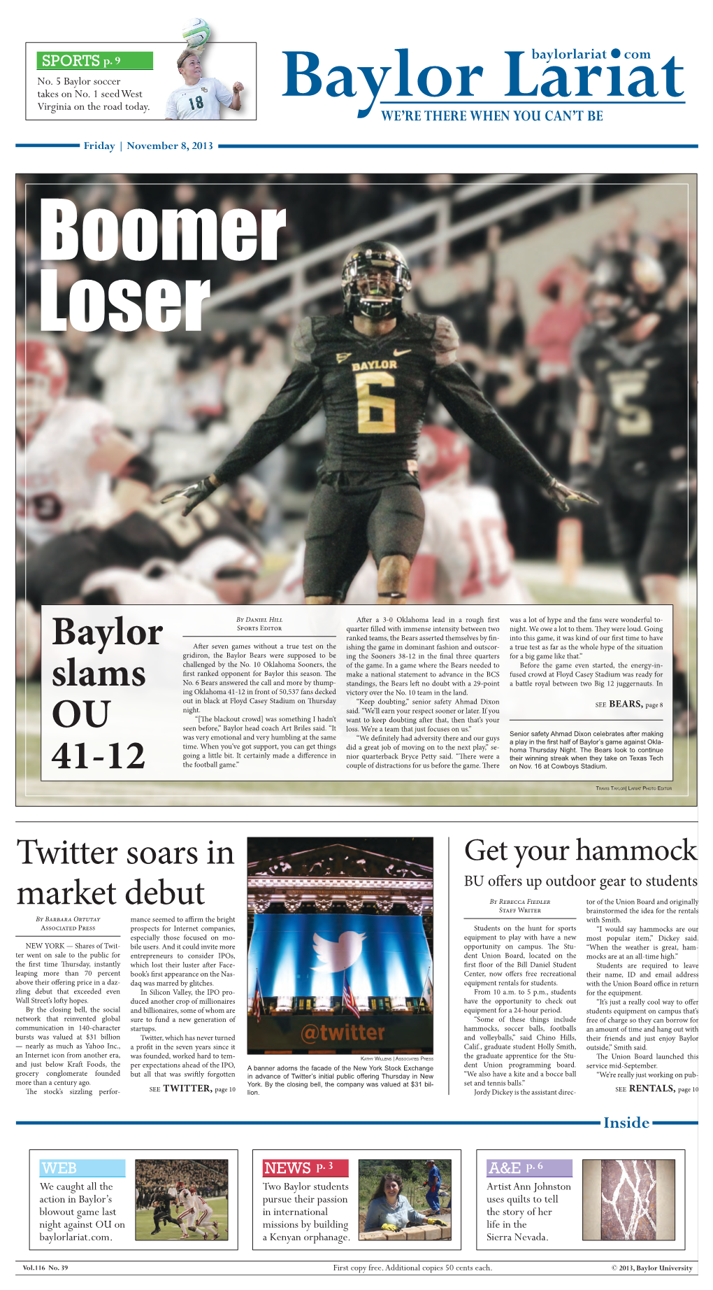 Baylor Slams OU 41-12