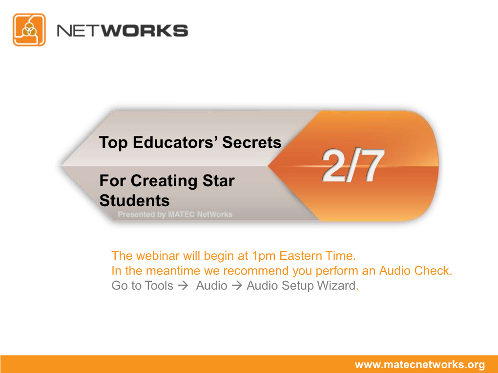 For Creating Star Students Top Educators' Secrets