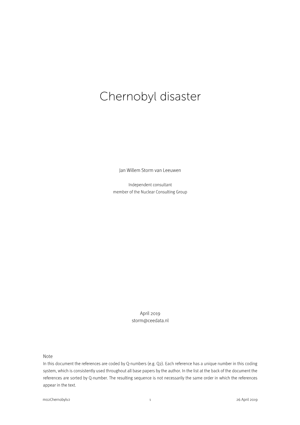 Chernobyl Disaster