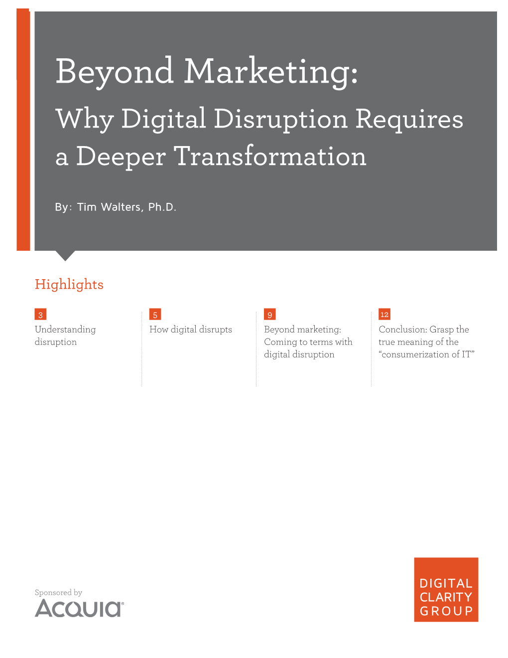 Beyond Marketing: Why Digital Disruption Requires a Deeper Transformation