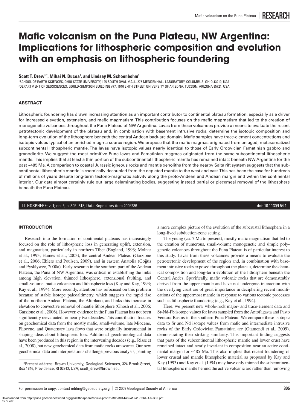 Implications for Lithospheric Composition and Evolution with an Emphasis on Lithospheric Foundering