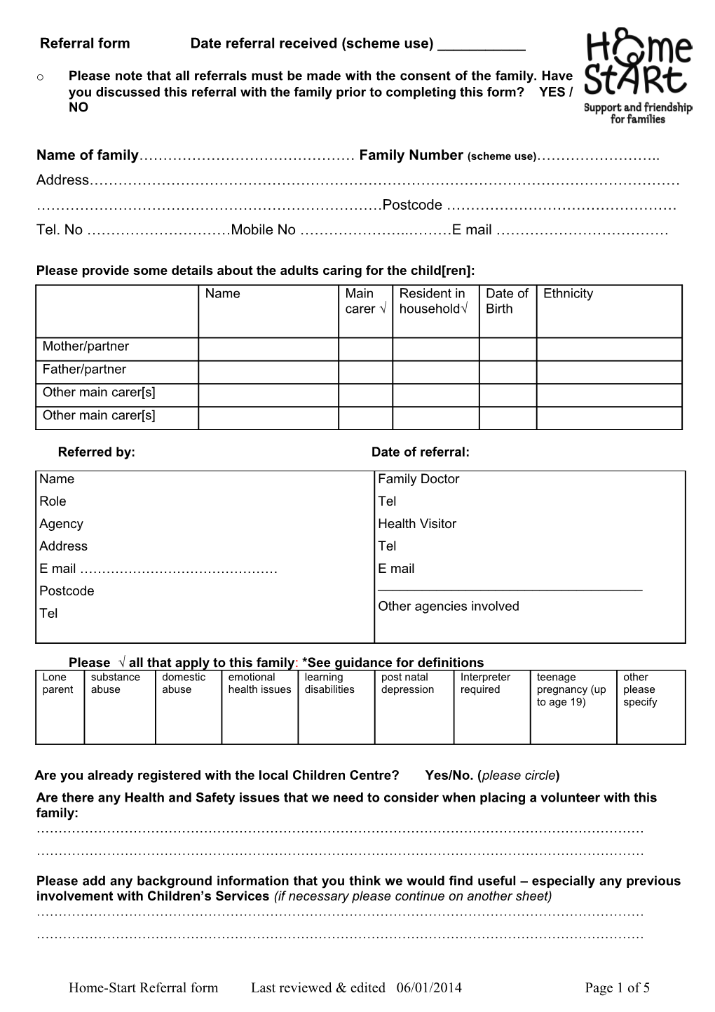 Referral Form - MESH s2