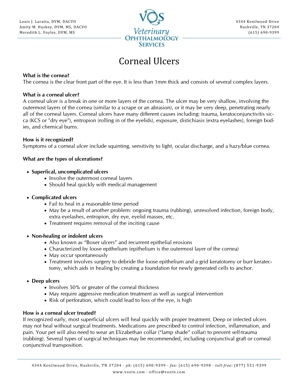 Corneal Ulcers