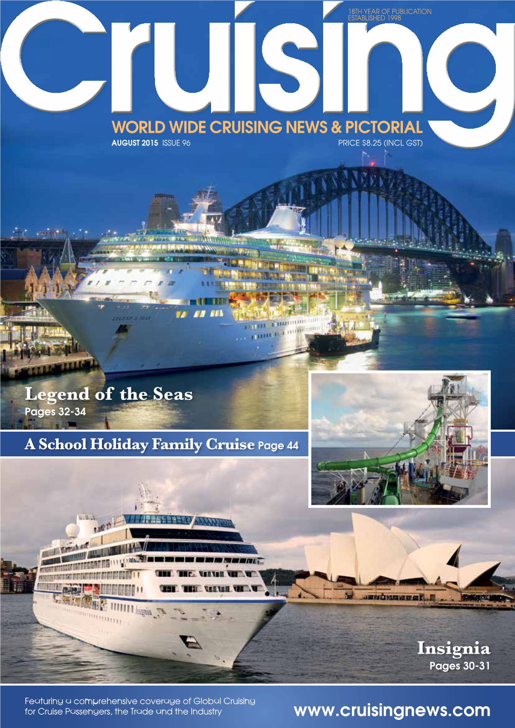 August 2015 Issue 96 Price $8.25 (Incl Gst)