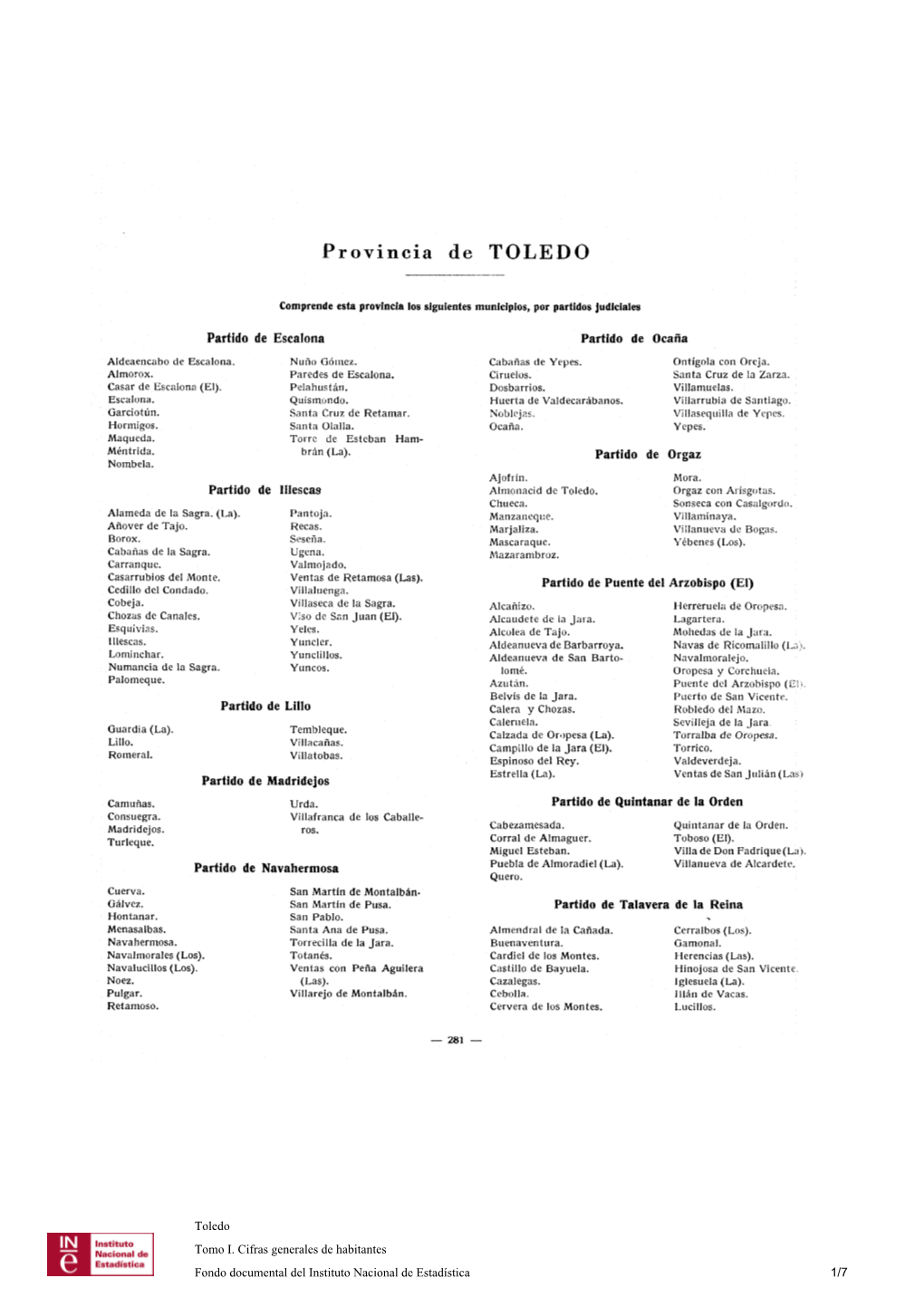 Provincia De TOLED O