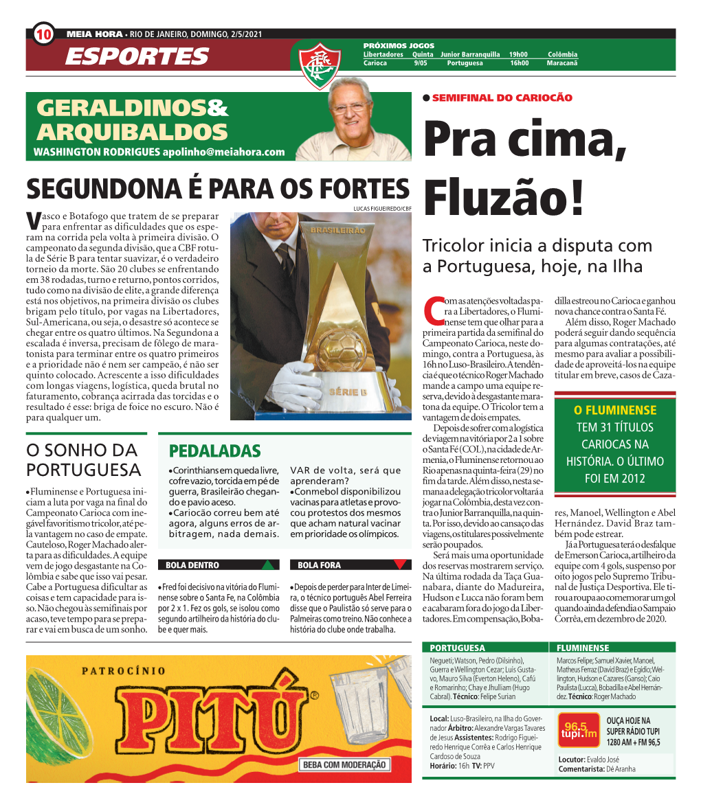 Pra Cima, Fluzão!