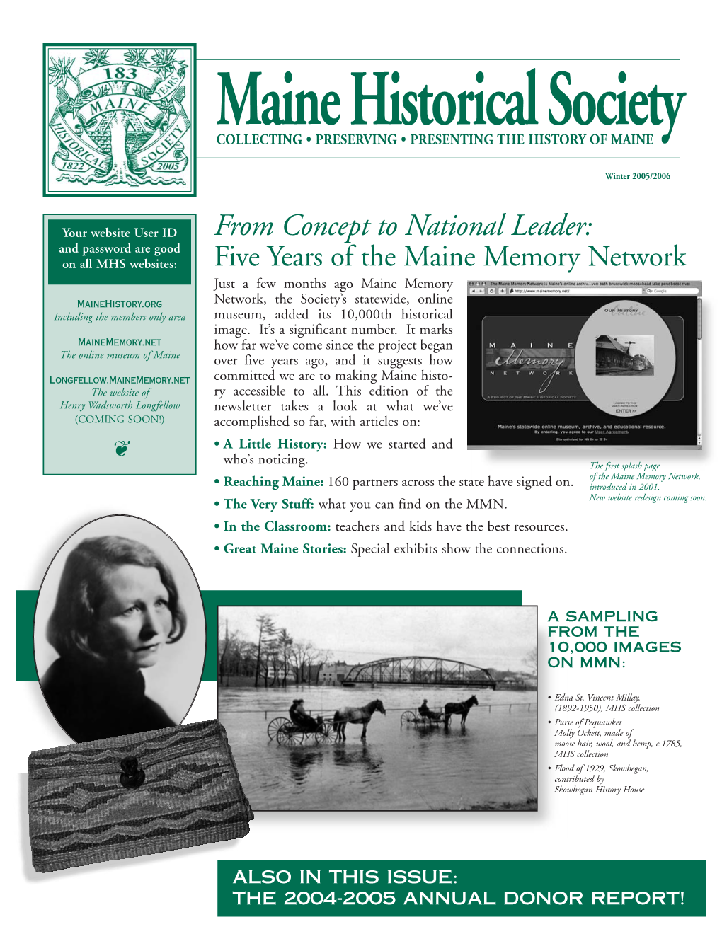 Maine Historical Society COLLECTING • PRESERVING • PRESENTING the HISTORY of MAINE