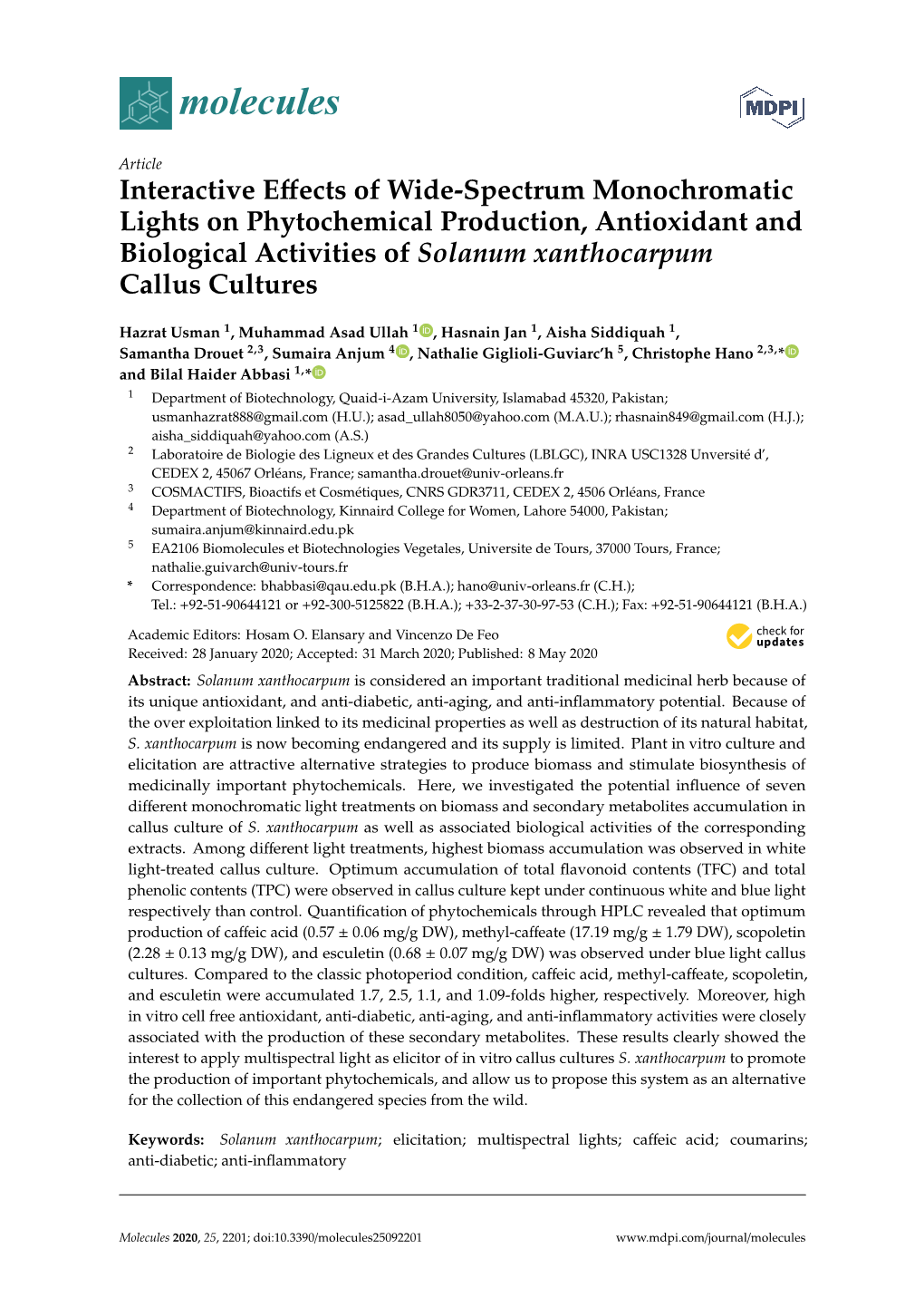 Interactive Effects of Wide-Spectrum Monochromatic Lights On