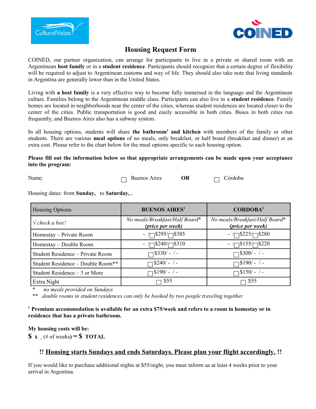 Participant Request Form