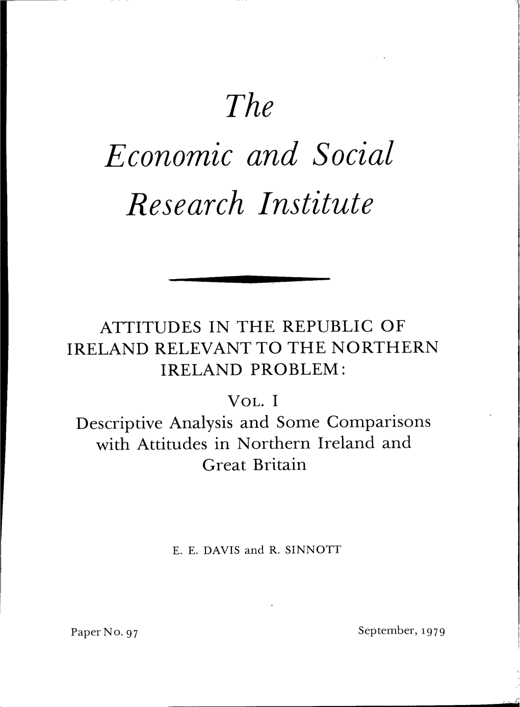 The Economic and Social Research Institute