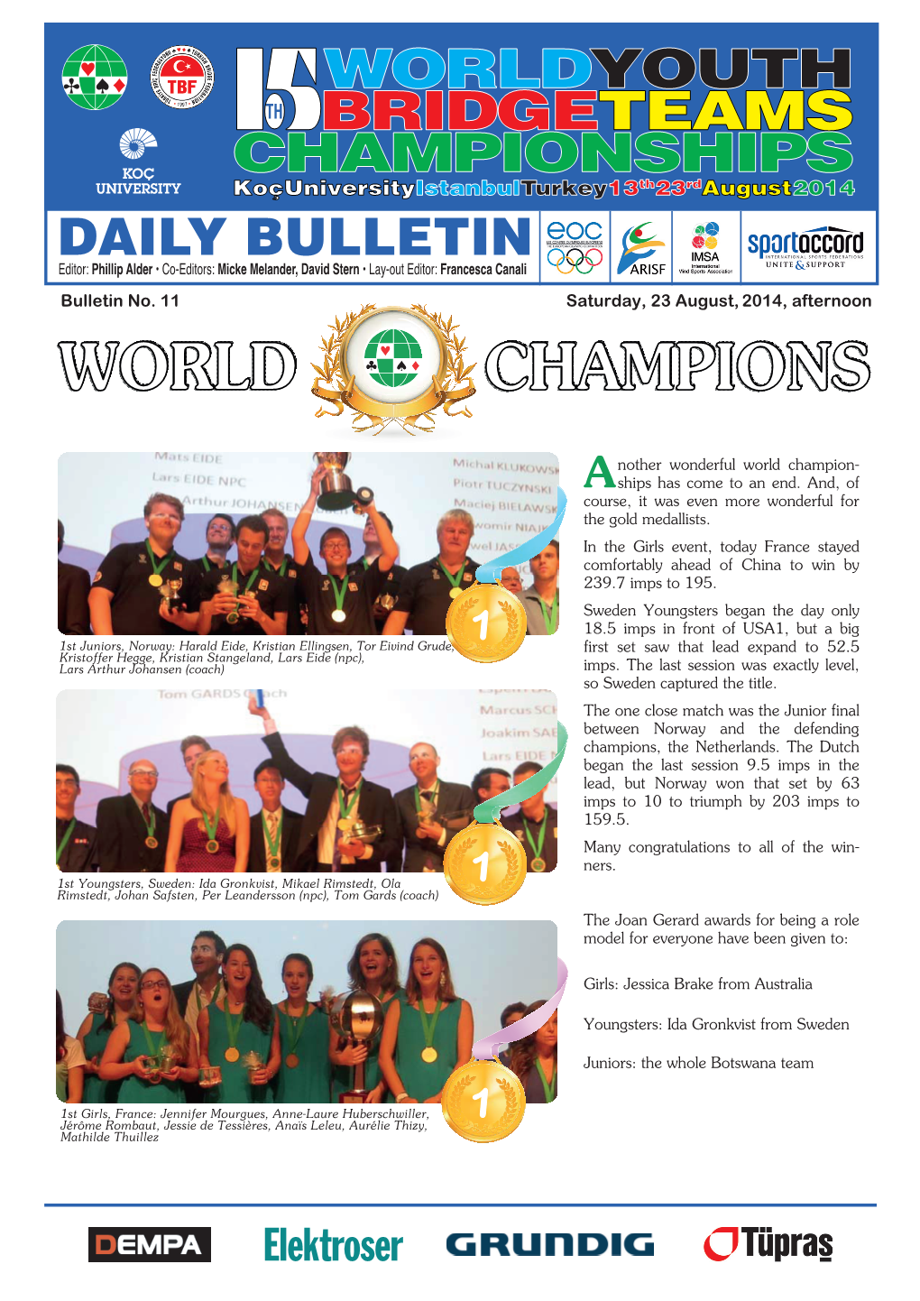 Worldyouth Bridgeteams Championships