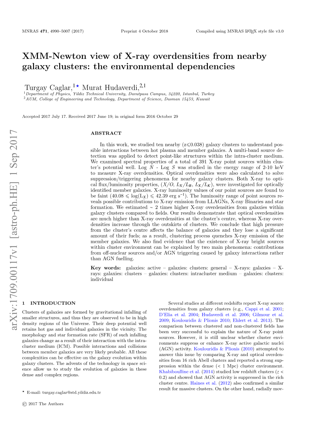 XMM-Newton View of X-Ray Overdensities from Nearby Galaxy Clusters: the Environmental Dependencies