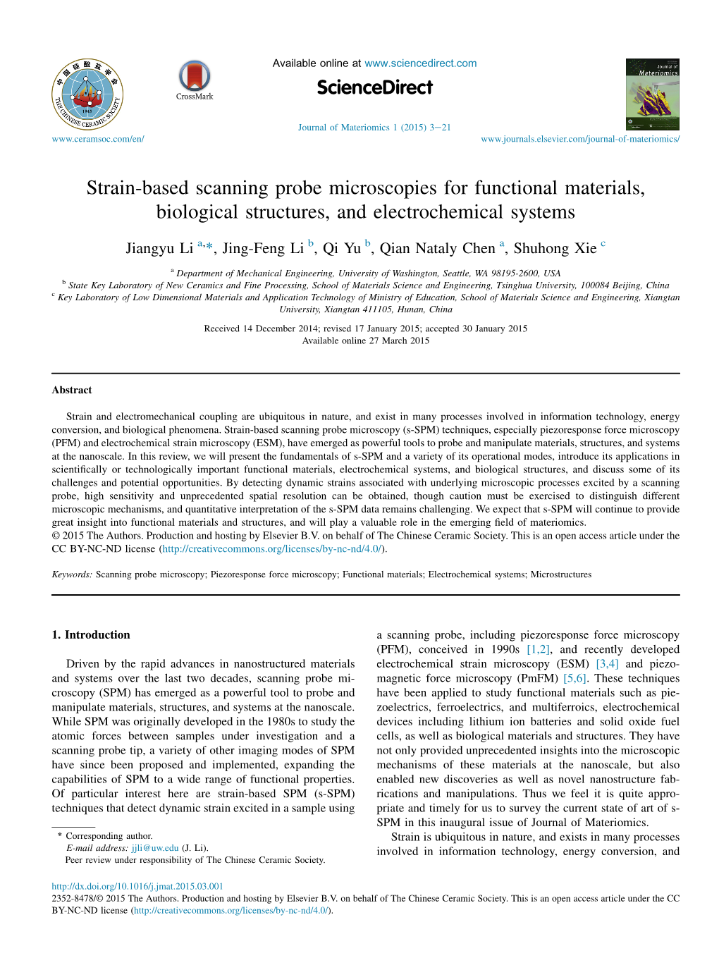 Strain-Based Scanning Probe Microscopies for Functional Materials, Biological Structures, and Electrochemical Systems