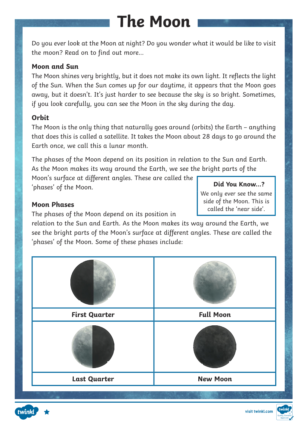 The-Moon-Reading-Comprehension