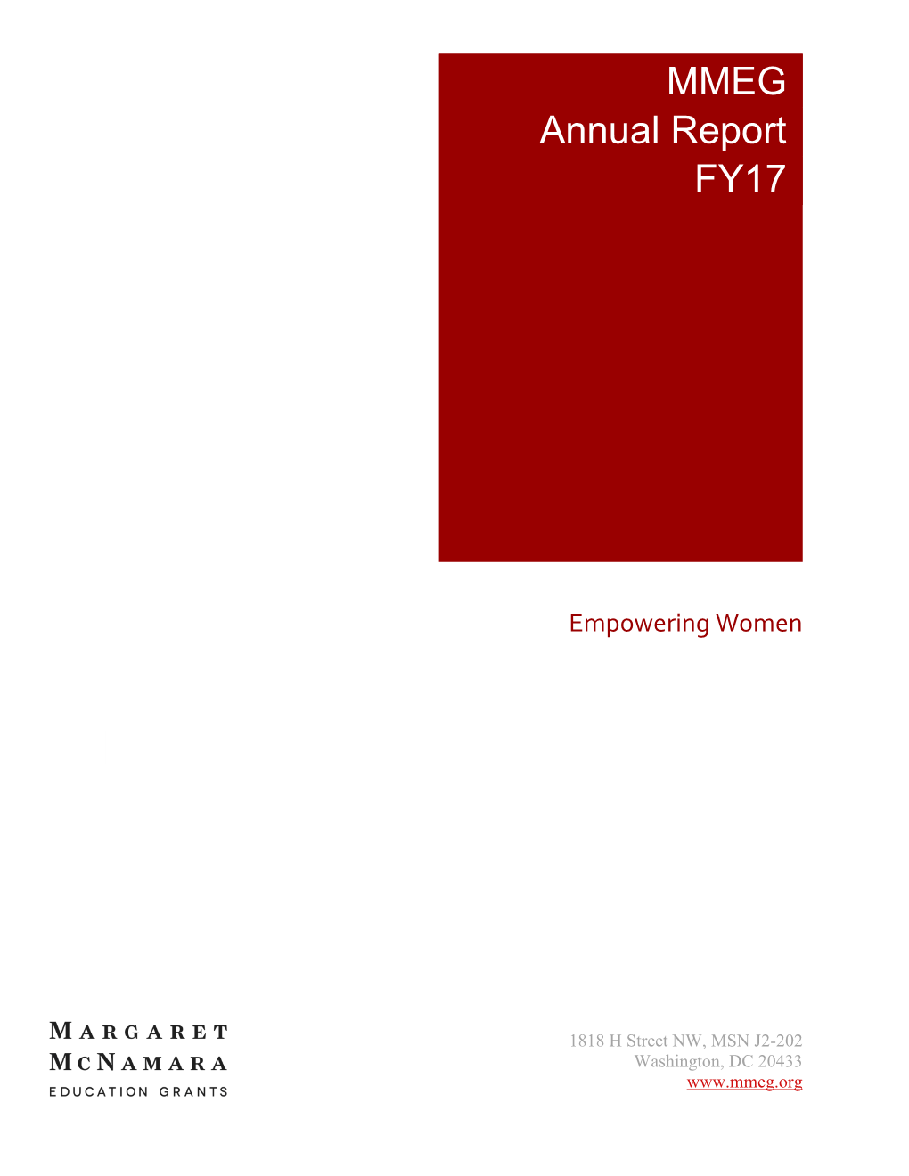 MMEG Annual Report FY17