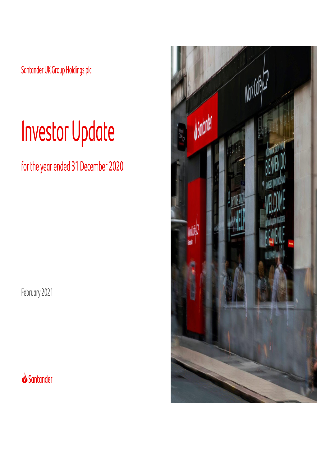 Investor Update for the Year Ended 31 December 2020