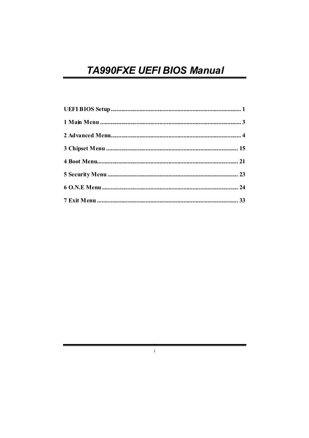 TA990FXE UEFI BIOS Manual