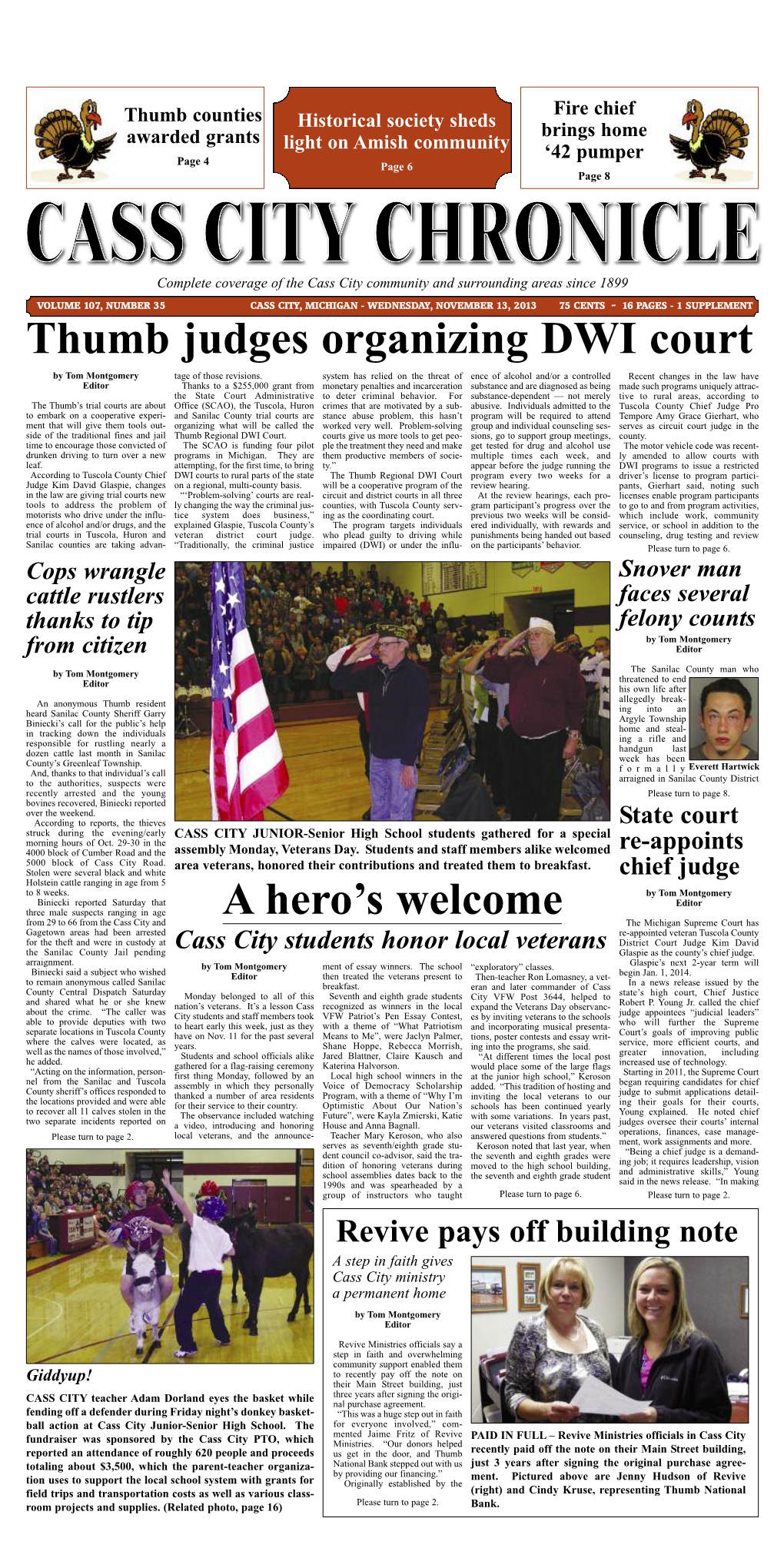 Cass City Chronicle 11-13-13