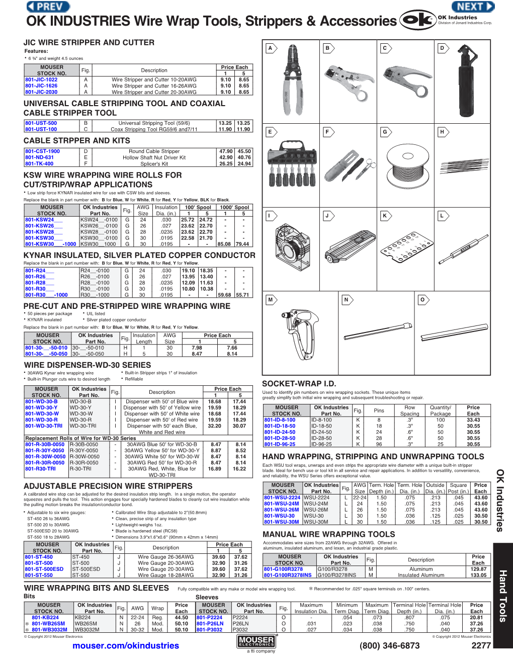 OK INDUSTRIES Wire Wrap Tools, Strippers & Accessories