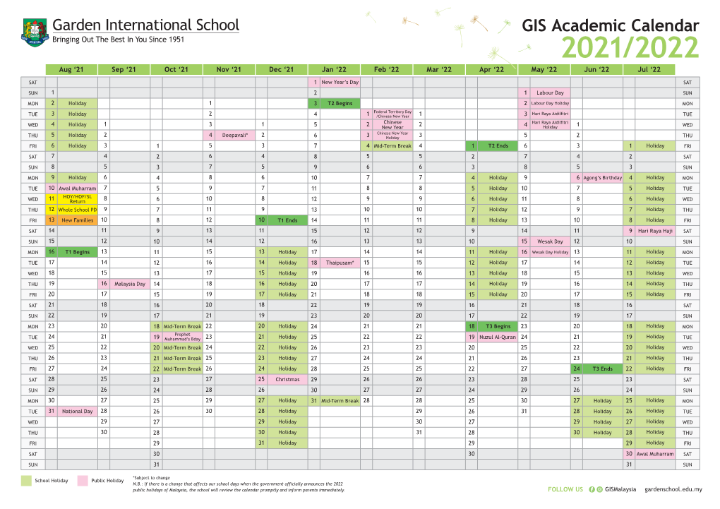 GIS-Calendar 2021-2022-FA