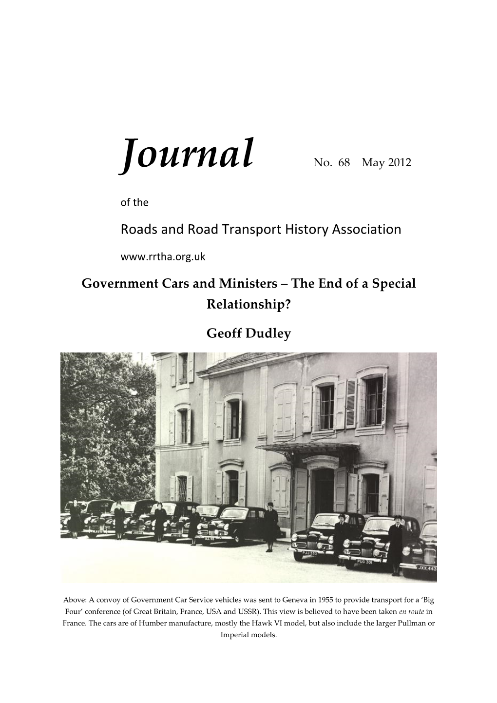 Journal No. 68 May 2012