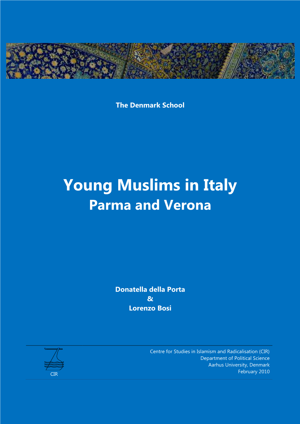 Young Muslims in Italy Parma and Verona