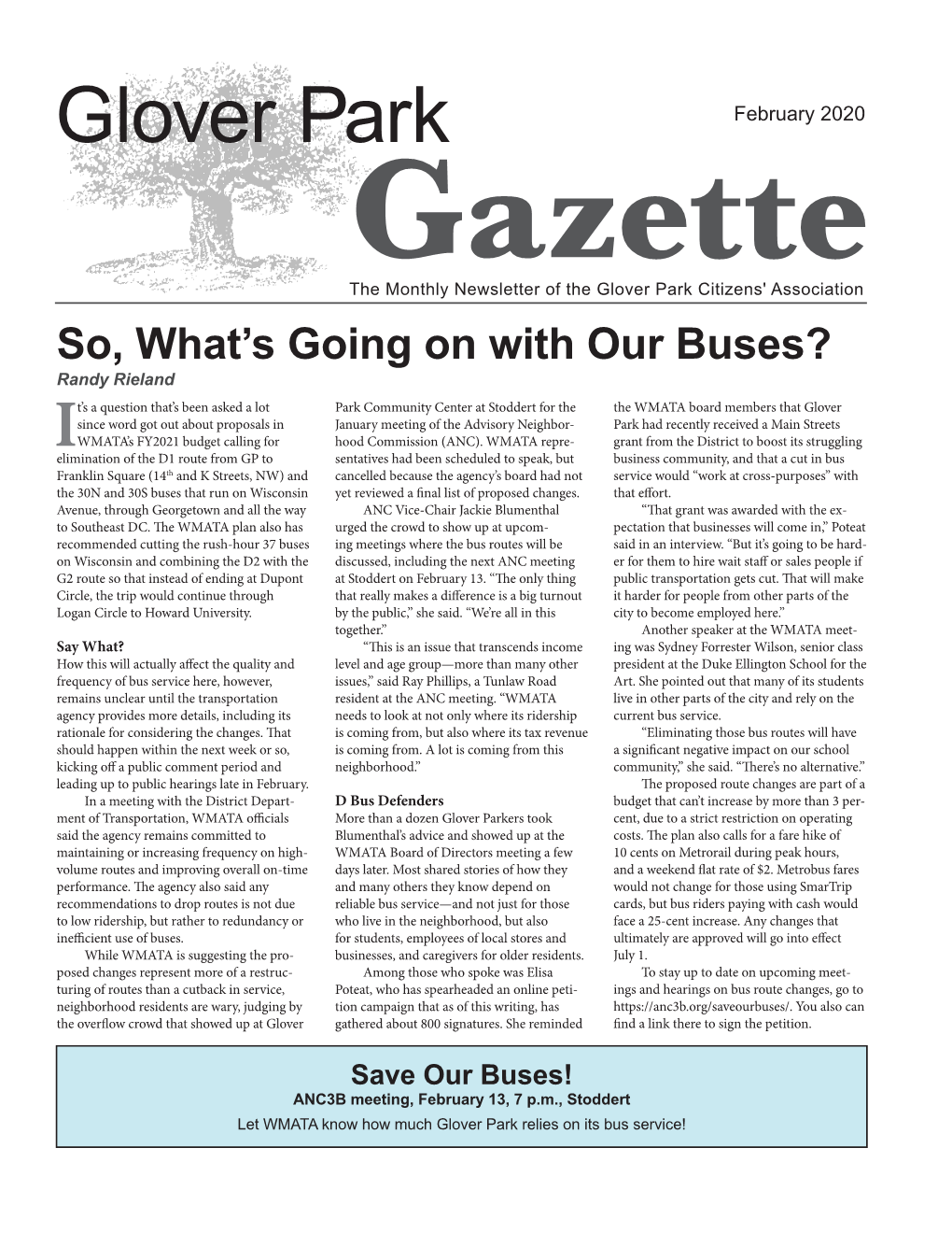 Glover Park Gazette February