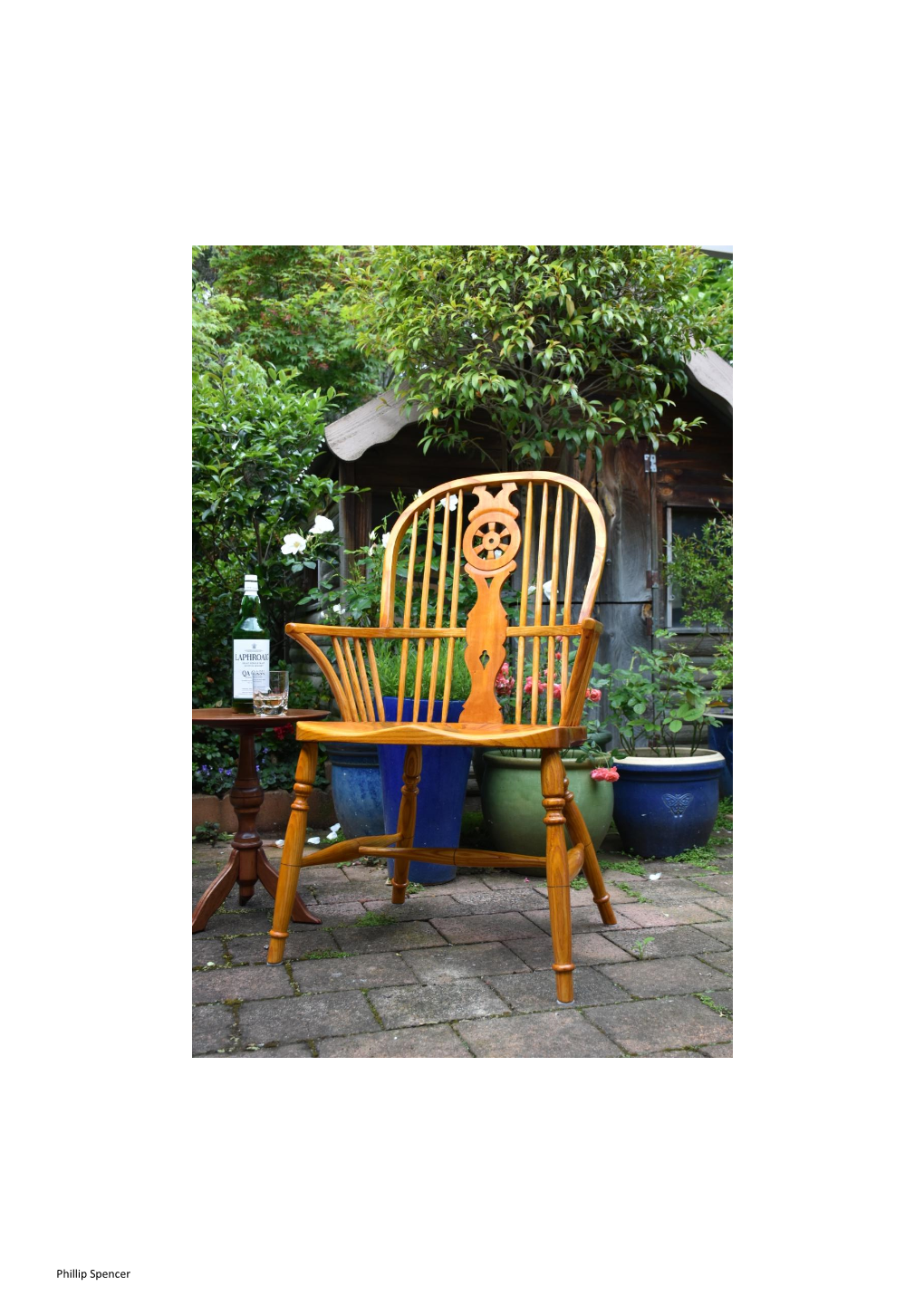 Wheel Back Double Bow Windsor Chair