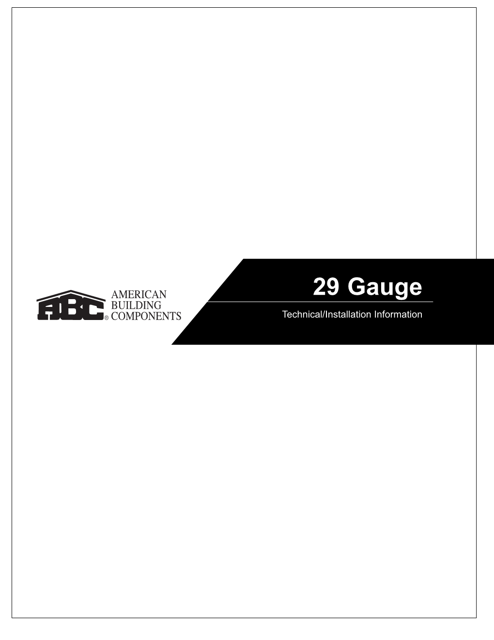29 Gauge Manual