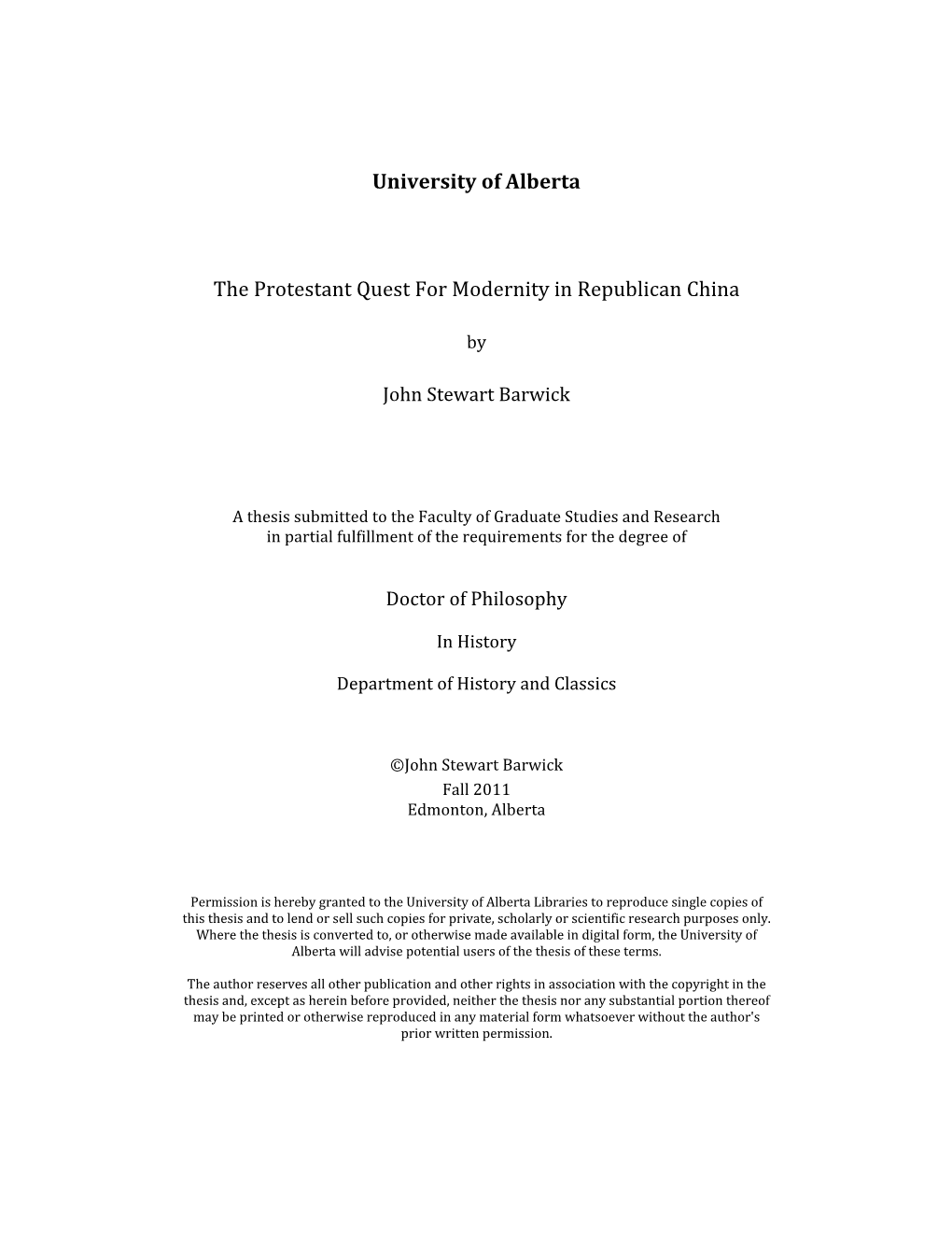 Barwick Dissertation 2011