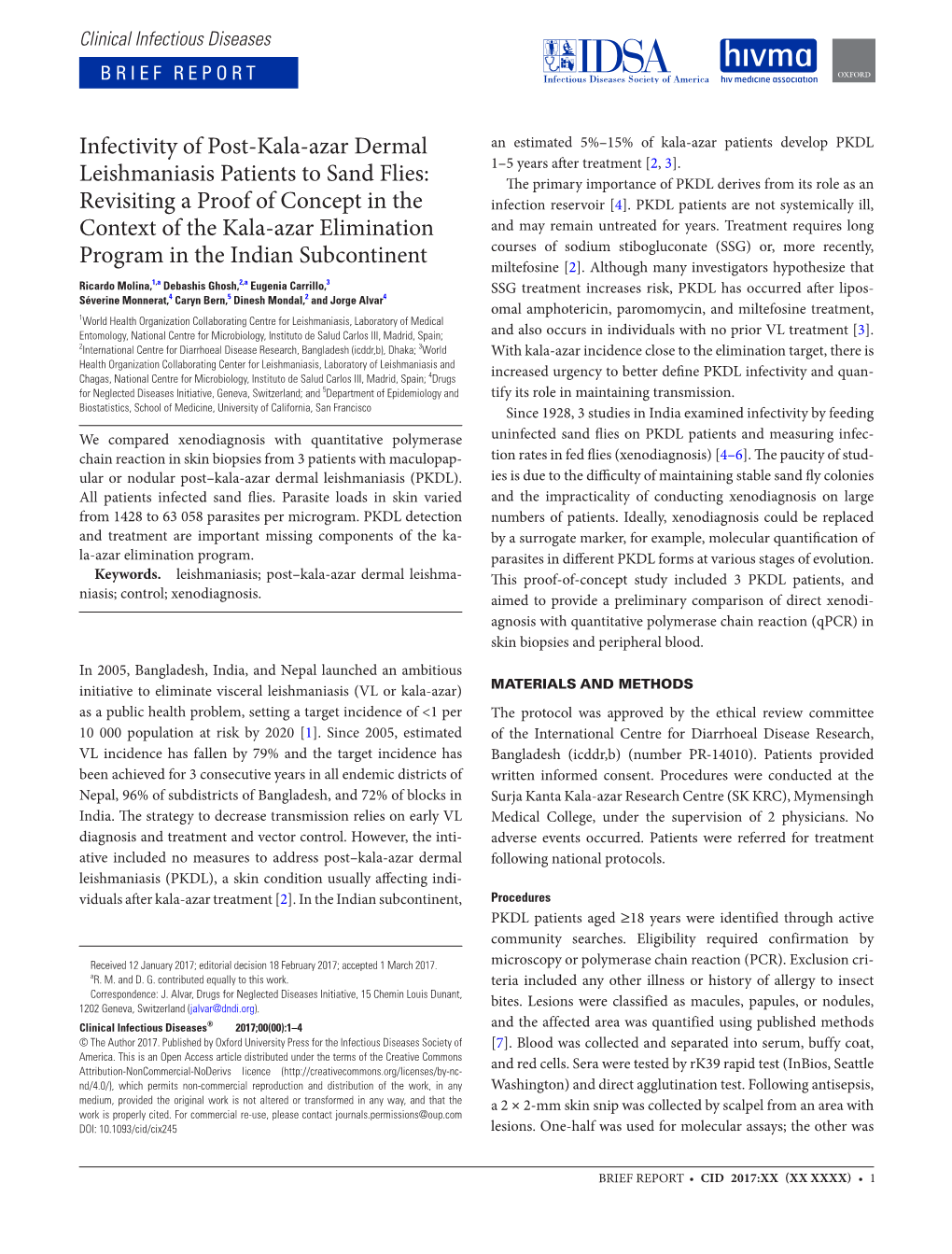 Infectivity of Post-Kala-Azar Dermal Leishmaniasis Patients to Sand Flies