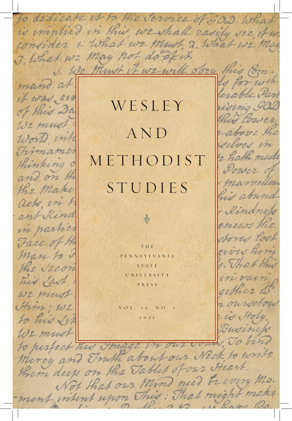 Wesley and Methodist Studies