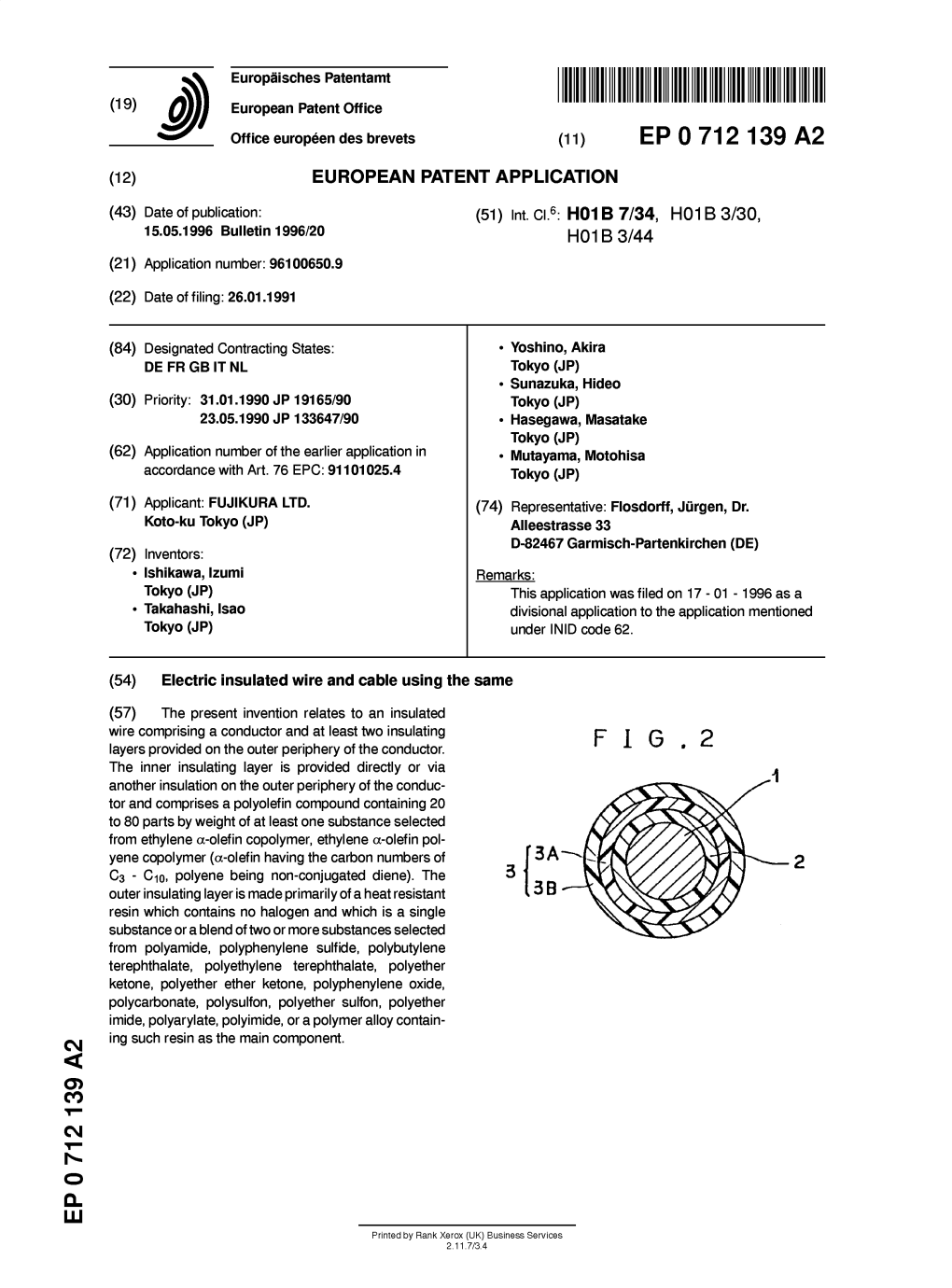 Electric Insulated Wire and Cable Using the Same