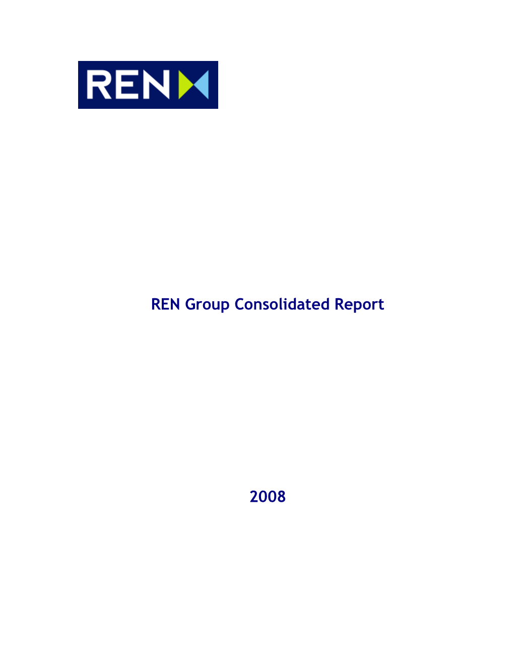 REN Group Consolidated Report 2008