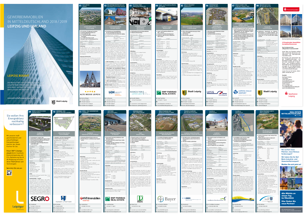 Gewerbeimmobilien in Mitteldeutschland 2018/2019