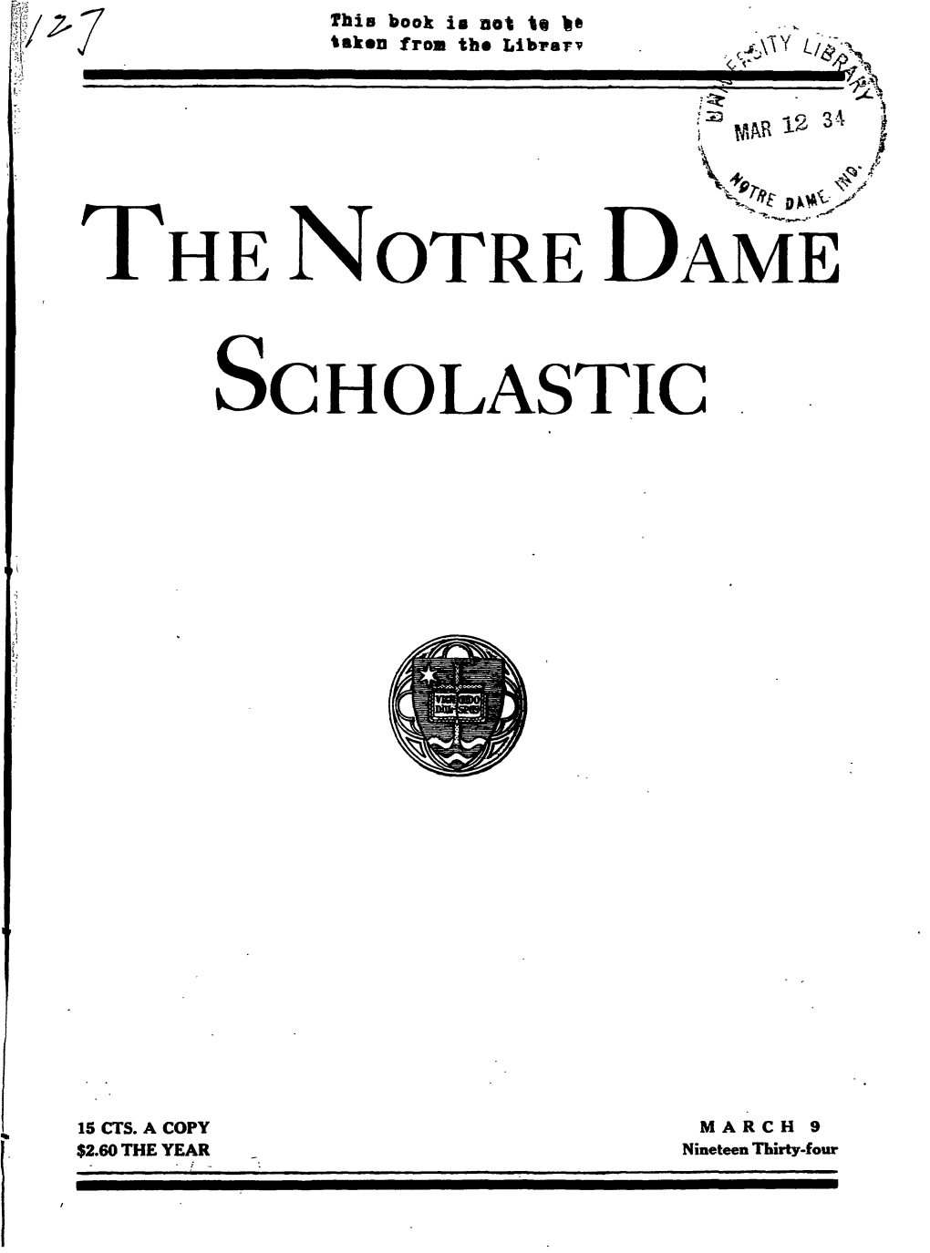 The Notre Dame Scholastic