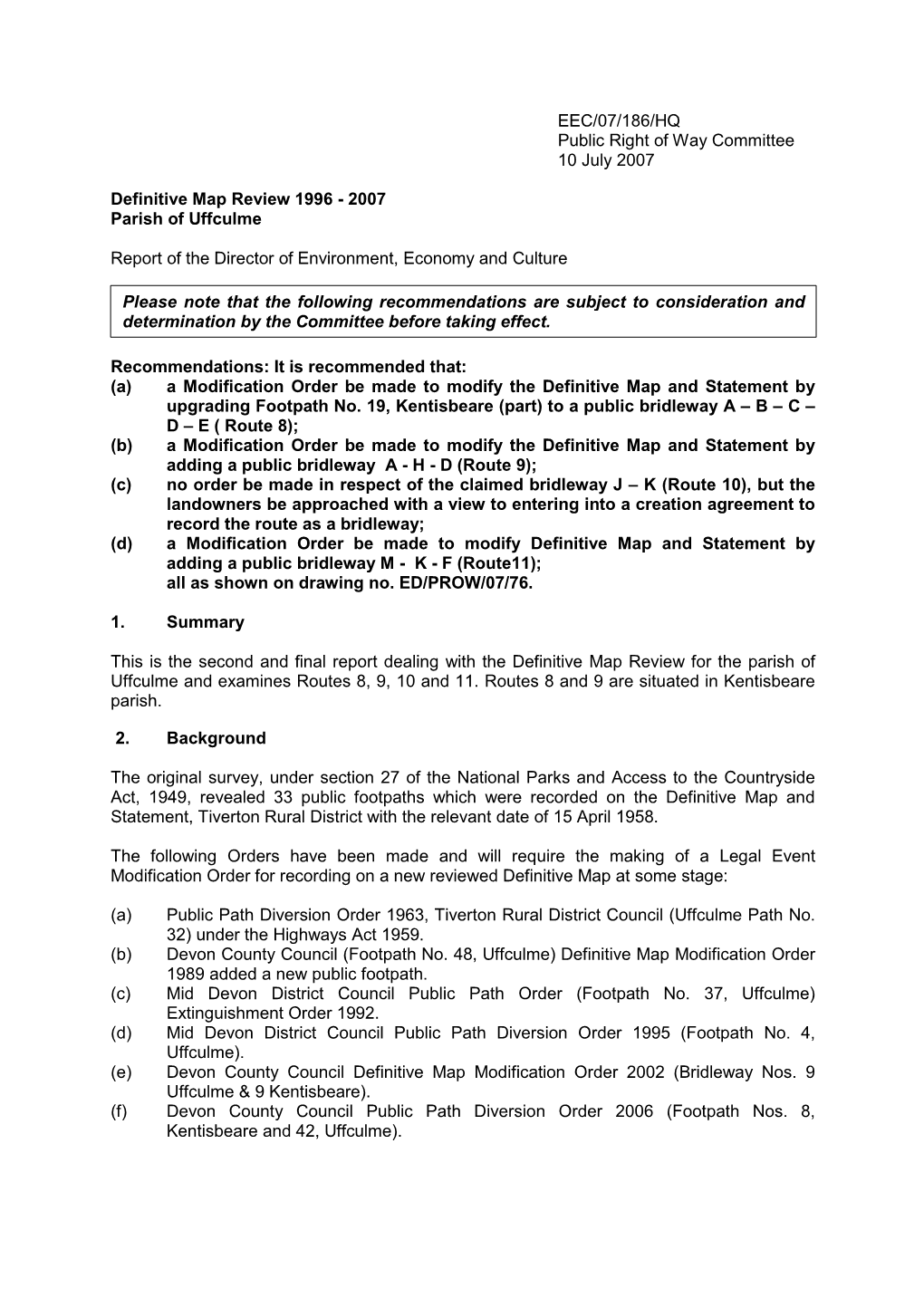 Es130607pra Dmr Parish of Uffculme Prow