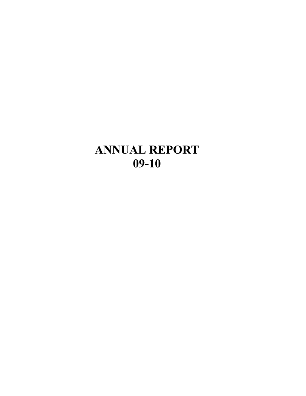 Annual Report 09-10