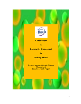 A Framework for Community Engagement in Primary Health Care