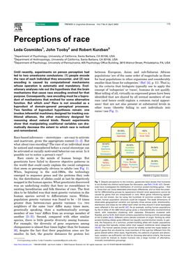 Perceptions of Race