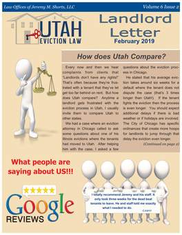 How Does Utah Compare? What People Are