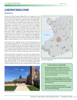 Chestnut Ridge Park Final Plan