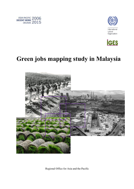 Green Jobs Mapping Study in Malaysia