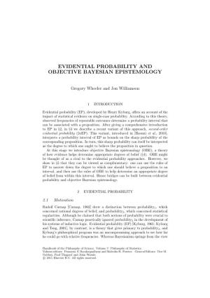 Evidential Probability and Objective Bayesian Epistemology