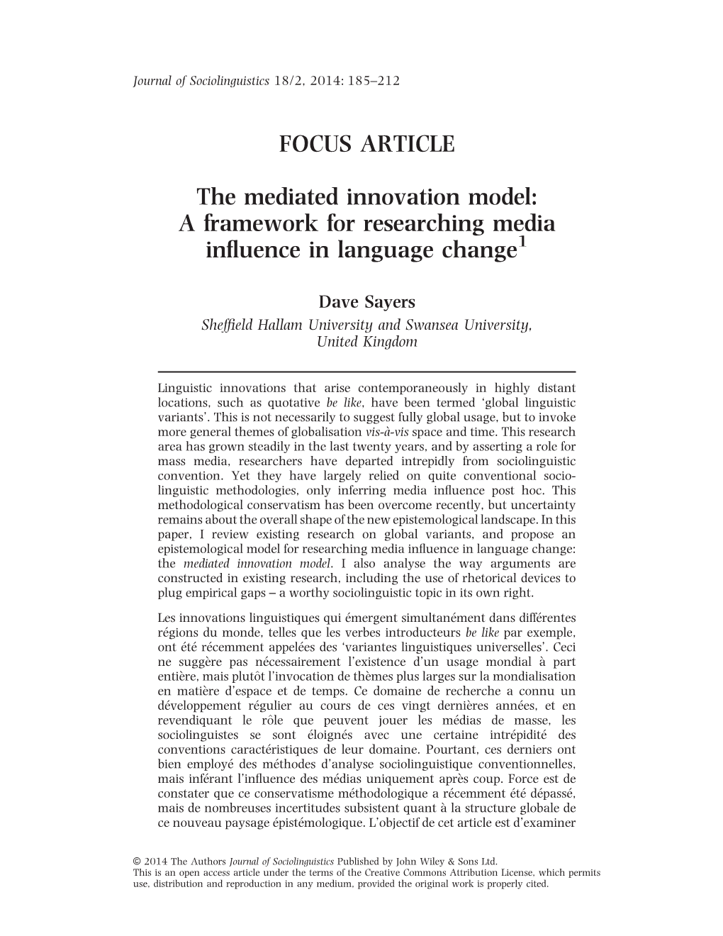 A Framework for Researching Media Influence in Language Change