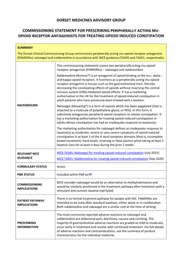 Opioid Receptor Antagonists for Treating Opioid Induced Constipation