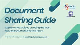 SSA Document Sharing Setup Guide NCSS TQ V2