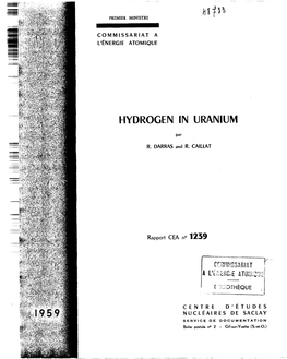 Hydrogen in Uranium